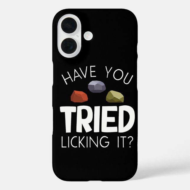Funny Geologist Lapidary Rock Collector Rockhound Case-Mate iPhone Case (Back)