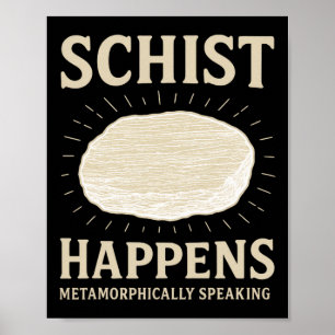 Funny Geologist Mineral Geode Rock Collector Geolo Poster