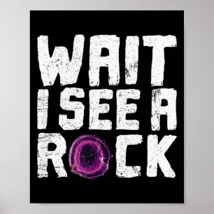 Funny Geologist Rock Hounding Geode Vintage Shirt Poster