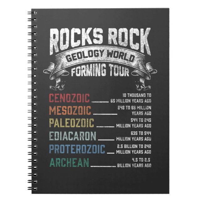 Funny Geology Rock Forming Humour Geologist Notebook (Front)