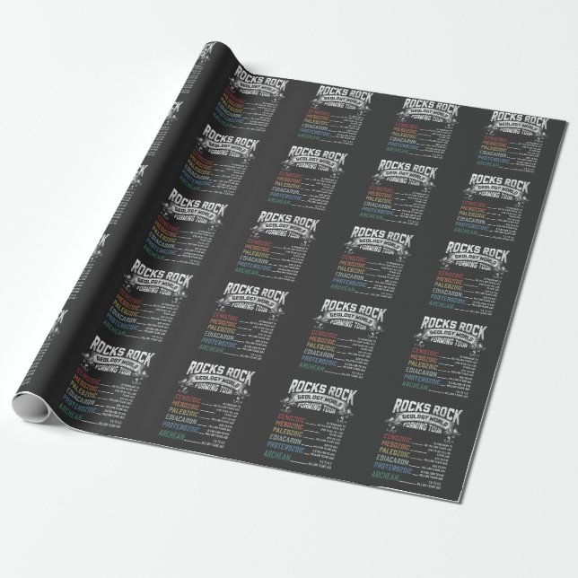 Funny Geology Rock Forming Humour Geologist Wrapping Paper (Unrolled)