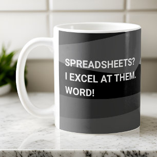 Funny Geometric Spreadsheet Coffee Mug