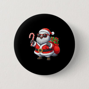 Funny Geon Christmas Santa Outfit Xmas Boys Girls 2 Inch Round Button