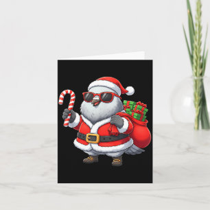 Funny Geon Christmas Santa Outfit Xmas Boys Girls Card