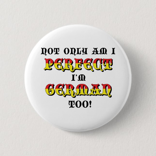 Funny German 2 Inch Round Button (Front)
