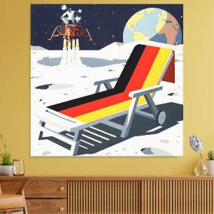 Funny German flag Canvas Print