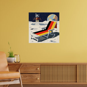 Funny German flag Poster