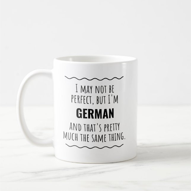 Funny German Germany Gift Idea Coffee Mug (Left)