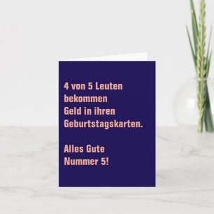 Funny German Humorous Joke Card