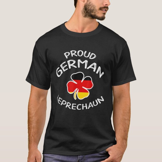 Funny German Leprechaun St Patricks Day Shirt With (Front)
