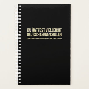 funny german saying planner