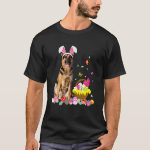 Funny German Shepherd Bunny Easter Day Dog Lover T-Shirt