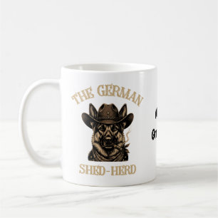  Funny German Shepherd Cowboy German Shed-Herd Coffee Mug