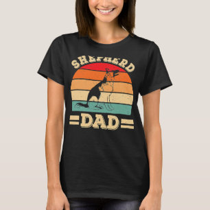 Funny German Shepherd Dad Print Dog Vintage Retro  T-Shirt