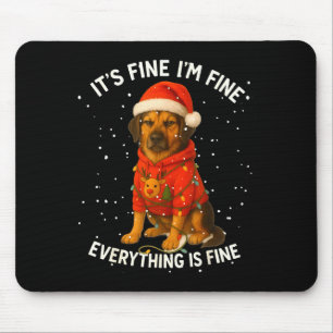 Funny German Shepherd Decorate Christmas Shirts I' Mouse Pad