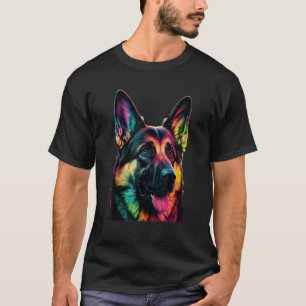 Funny German Shepherd Dog Art Costume Outfit Mom D T-Shirt
