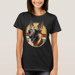 Funny German Shepherd Dog Art Costume Outfit Mom D T-Shirt
