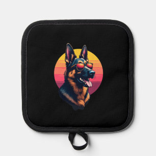 Funny German Shepherd Dog Design Art Costume Outfi Pot Holder