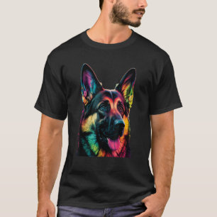 Funny German Shepherd Dog Design Art Costume Outfi T-Shirt