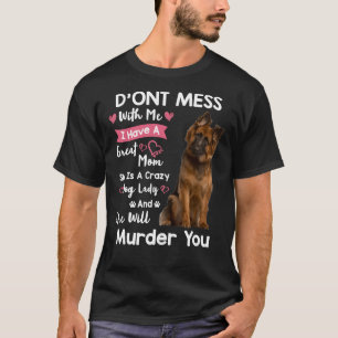 Funny German Shepherd Don T Mess With Me Fitted T-Shirt