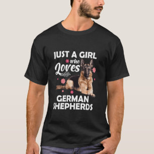 Funny German Shepherd For Girls Women Kids Dog Lov T-Shirt