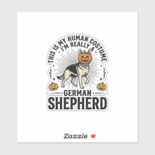 Funny German Shepherd Halloween Costume Dog Design