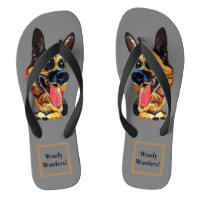 Funny German Shepherd Sandals