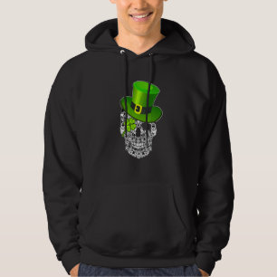 Funny German Shepherd Skull Dog St Patrick S Day Hoodie