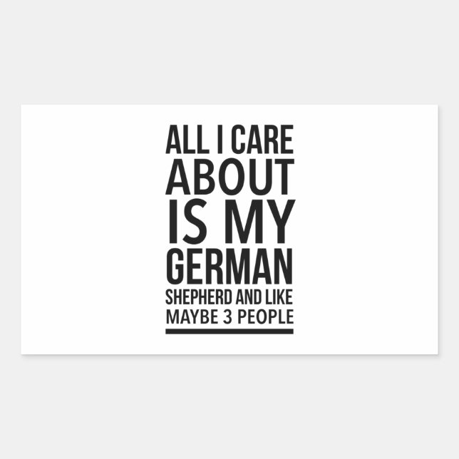 Funny German shepherd Sticker (Front)