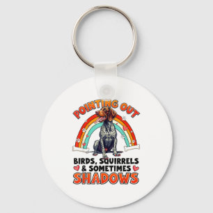 Funny German Shorthaired Inter Design For Dog Love Keychain