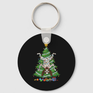 Funny German Shorthaired Inter Dog Christmas Tree Keychain