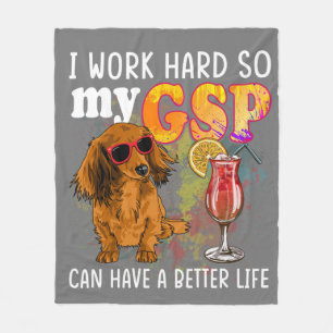 Funny German Shorthaired Pointer Gifts GSP Lover Fleece Blanket