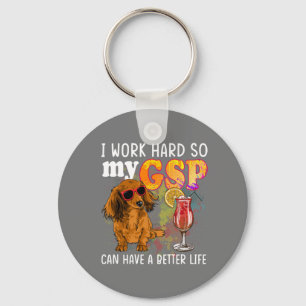 Funny German Shorthaired Pointer Gifts GSP Lover Keychain