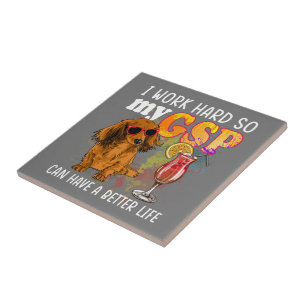 Funny German Shorthaired Pointer Gifts GSP Lover Tile