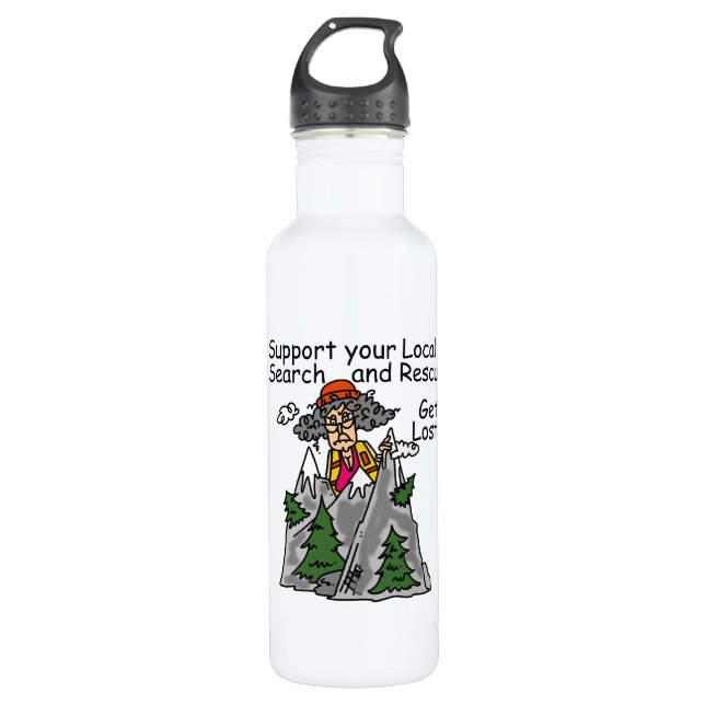 Funny Get Lost 710 Ml Water Bottle (Front)