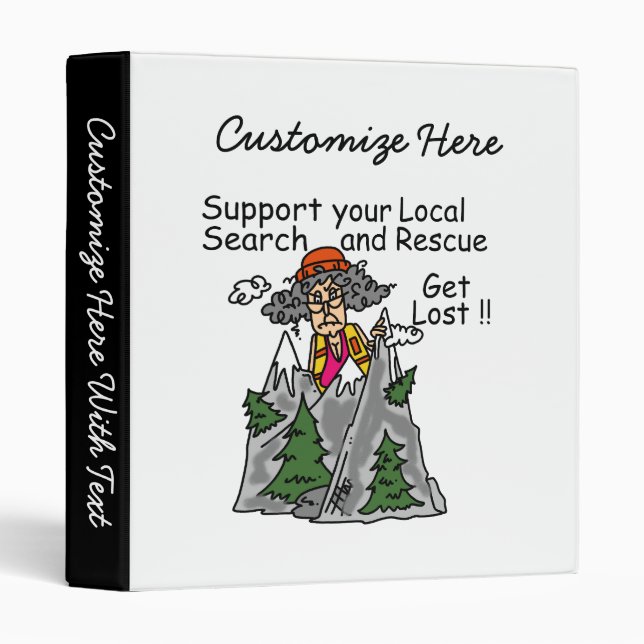 Funny Get Lost Binder (Front/Spine)