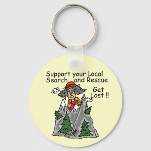 Funny Get Lost Keychain