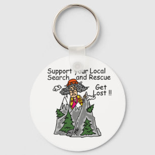 Funny Get Lost Keychain