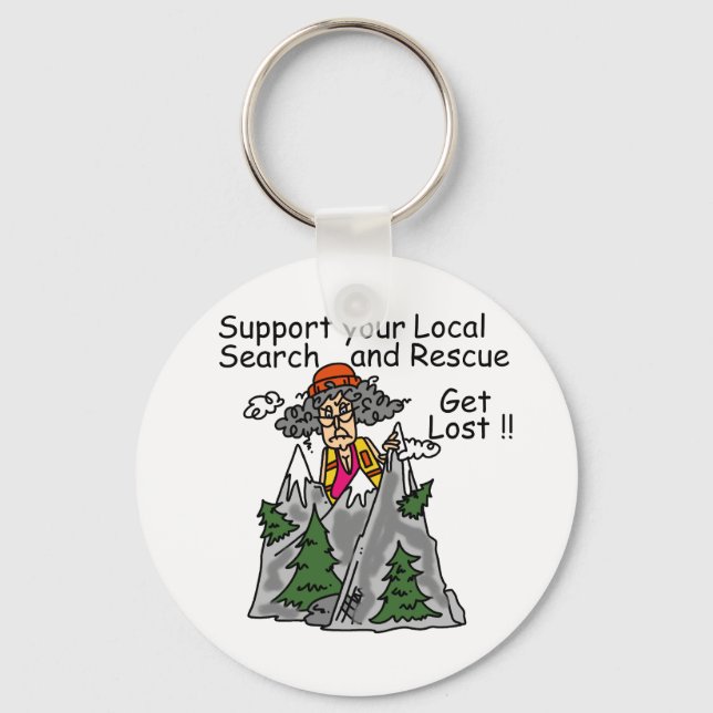 Funny Get Lost Keychain (Front)