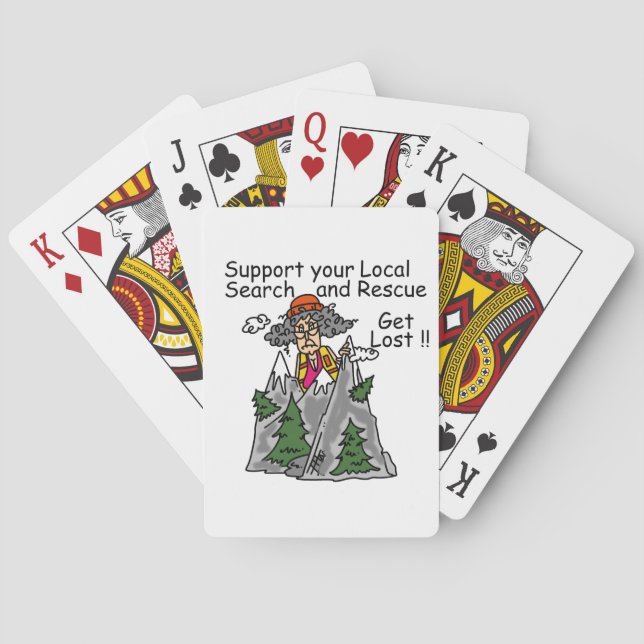 Funny Get Lost Playing Cards (Back)