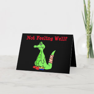Funny Get Well Card With Alligator