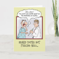Funny Get Well Cards: Routine Shot