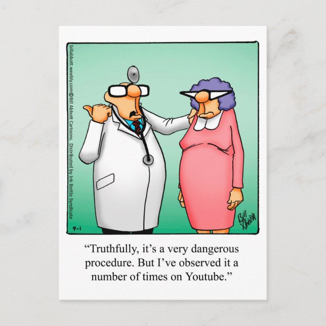 Funny Get Well Carte postale (Devant)