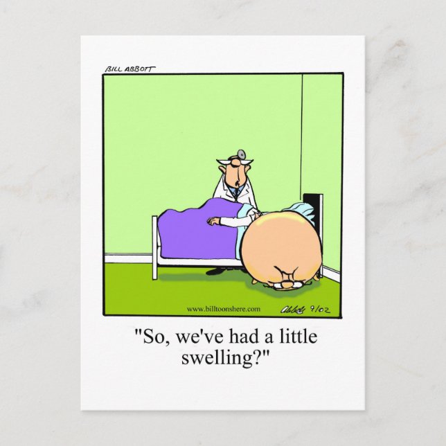 Funny Get Well Carte postale (Devant)