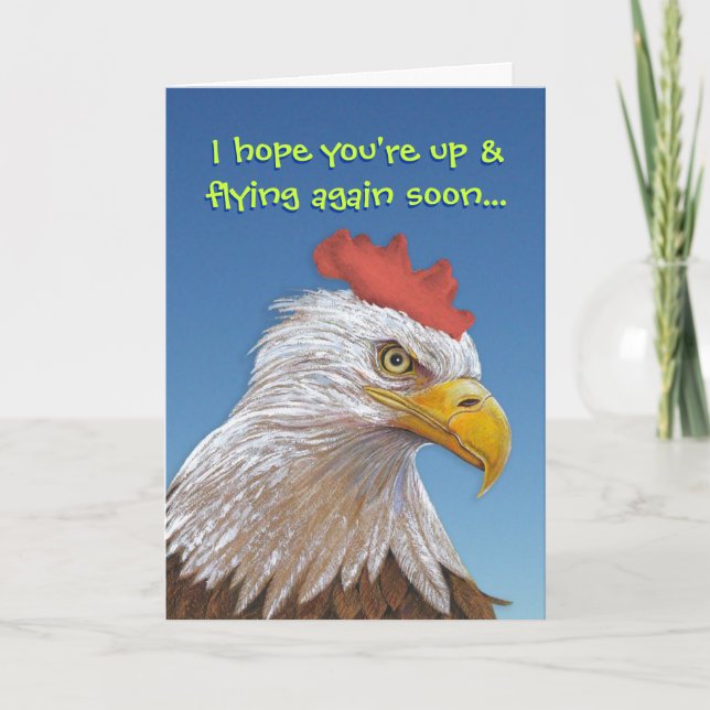 Funny Get Well: Chicken Soup Card (Front)