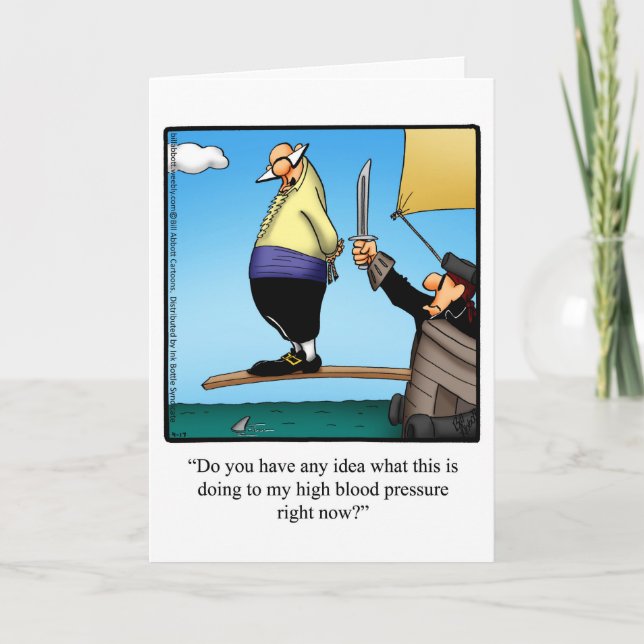 Funny Get Well Greeting Card (Front)