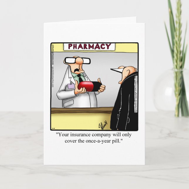 Funny Get Well Greeting Card (Front)