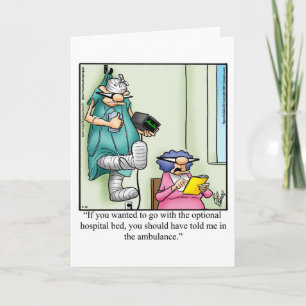 Funny Get Well Greeting Card