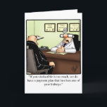 Funny Get Well Humour Greeting Card<br><div class="desc">Enjoy spreading the laughter with this hilarious get well greeting card by cartoonist Bill Abbott; send some laughs along with your wishes for a speedy recovery. Bill Abbott's cartoon "Spectickles" the internationally syndicated comic has also appeared in Hallmark U.K.,  Reader's Digest,  Saturday Evening Post and other fine magazines.</div>