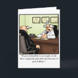 Funny Get Well Humour Greeting Card<br><div class="desc">Enjoy spreading the laughter with this hilarious get well greeting card by cartoonist Bill Abbott; send some laughs along with your wishes for a speedy recovery. Bill Abbott's cartoon "Spectickles" the internationally syndicated comic has also appeared in Hallmark U.K.,  Reader's Digest,  Saturday Evening Post and other fine magazines.</div>